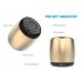 BUY ANCORD MICRO BLUETOOTH SPEAKER TWS SYSTEM PORTABLE TINY BODY LOUD VOICE SHUTTER BUTTON SELFIE FEATURES (GOLD) IMPORTED FROM USA