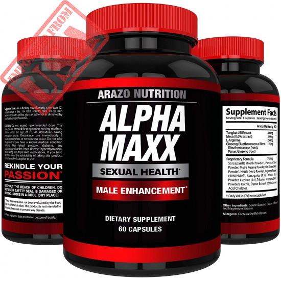 Shop Herbal AlphaMAXX Male Enhancement Supplement by Arazo Nutrition - USA Made