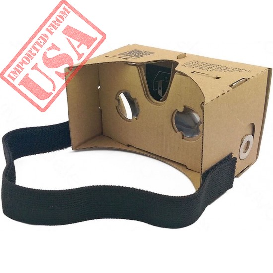 Google Cardboard Kit By Easy Tech Gear Virtual Reality VR Google Glasses Google Cardboard 3D Glasses for Mobile Phone 5.0 Screen and I Phones Screen + Adjustable Head Mount