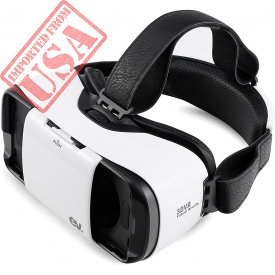 Virtual Reality Glasses, EV. 3D VR Headset Virtual Reality Goggles 360 Degree Virtual Experience with Adjustable Lens and Strap for 4.7-5.7 inch Smart Phones