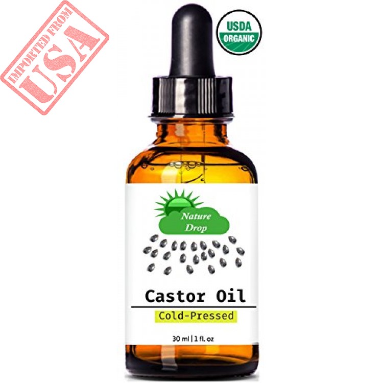 nature drops organic castor oil 100% usda certified pure cold pressed ...