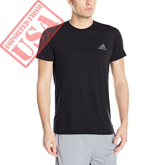 Buy online Genuine Adidas Men Black T-shirt In Pakistan 