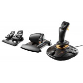 Thrustmaster T16000M FCS Flight Pack - Joystick, Throttle and Rudder Pedals - TARGET Software, PC