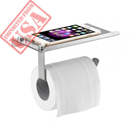 Buy Wall Mount Toilet Paper Holder With Mobile Phone Storage Online in Pakistan