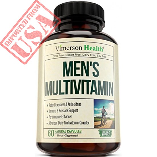 High Quality By Men's Daily Multimineral  / Multivitamin Supplement - Vitamins A C E D B1 B2 B3 B5 B6 B12. Magnesium, Biotin, Spirulina, Zinc. Antioxidant imported from USA