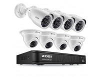 High Quality ZOSI 720p HD-TVI Home Security Camera System Full HD, 8 Channel CCTV imported from USA