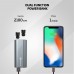 Rowkin Bit Stereo True Wireless In-Ear Headphones w/ Dual-Purpose Power Bank (NAAC10AB) - Space Gray