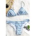 Shop online Imported Women strip printed Bikini in Pakistan 