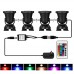 Buy Lemon Best Set of 4 Remote Control 36 LED Submersible Lamp Underwater Aquarium Spot imported from USA