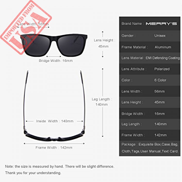 MERRY'S Unisex Polarized Aluminum Sunglasses Vintage Sun Glasses For ...