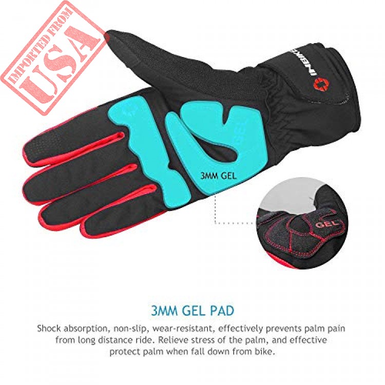 inbike mens winter cold weather thermal windproof gel bike gloves shop ...