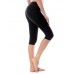 CRZ YOGA Women's Running Tights Workout Capris Cropped Yoga Pants with Pockets