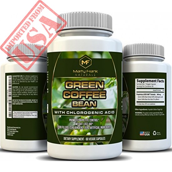 Buy Marty Frank Naturals Green Coffee Bean with Clorogenic Acid For Weight Loss and Blood Pressure Control Online in Pakistan