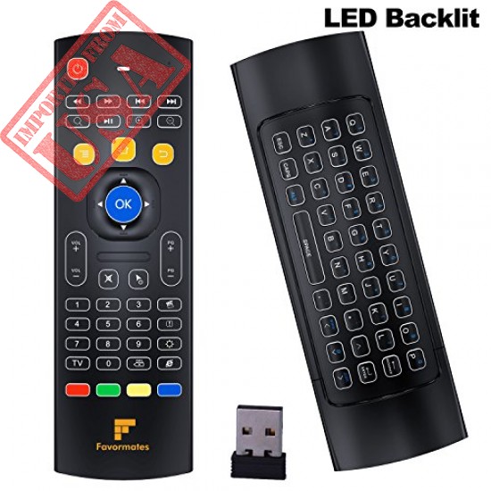 Favormates Air Remote Mouse MX3 Pro, Backlit Kodi Remote Control shop online in Pakistan