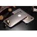 High Quality iphone iPhone 7 Plus Sparkle Mirror case + Aluminum Metal Frame Bumper Hard PC Back Cover Case