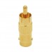 Buy Gold Plated BNC Female to RCA Phono Male Plug Adapter imported from USA