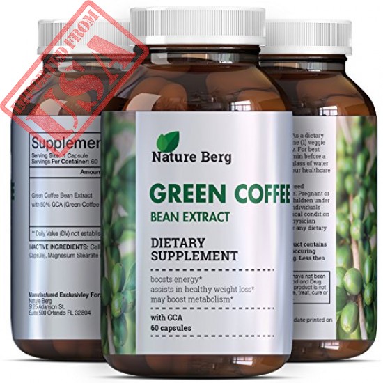 Buy Natural Raw Green Coffee Bean Extract Extra Strength Pure Premium Antioxidant Beans Pills Online in Pakistan