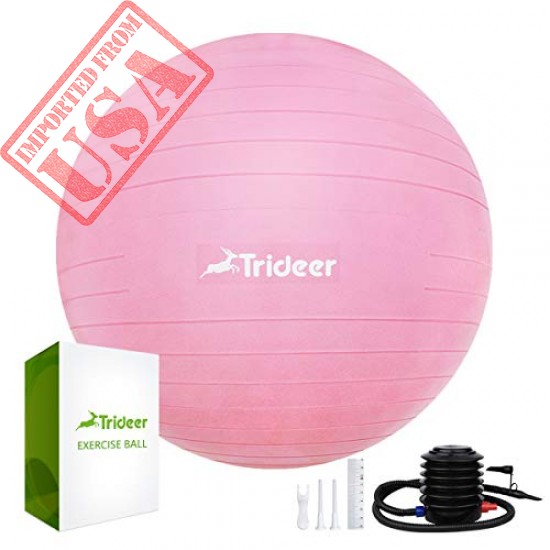 Trideer Exercise Ball (45-85cm) Extra Thick Yoga Ball Chair, Birthing Ball with Quick Pump sale in Pakistan