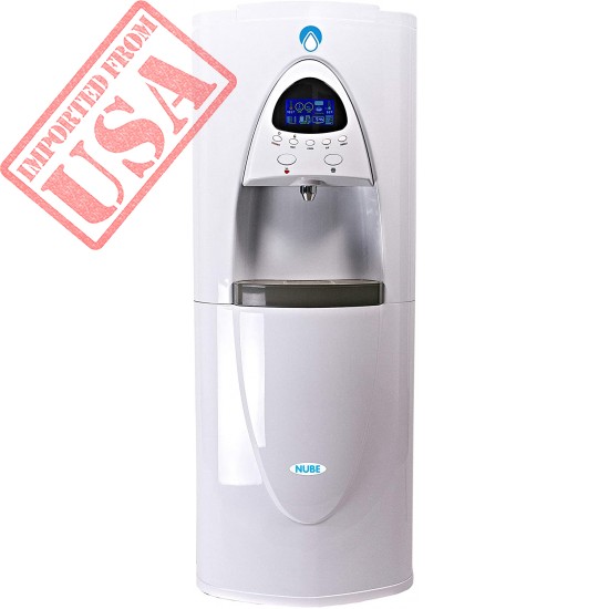 NUBE: Atmospheric Water Generator 8 gal/day - Alkaline + Ionized + Mineralized- Fluoride and Chlorine Free - Sustainable - Carbon + Osmosis Filter - UV - Cooler/Heater Dispenser - Dehumidifier (White)