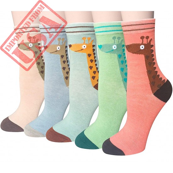 Shop 5 Pairs Cotton Socks for Women by Chalier Imported from USA