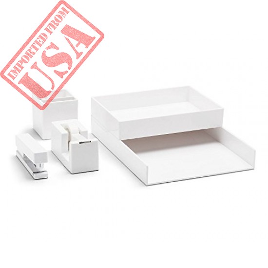 Durable White Desk Collection Set sale in Pakistan