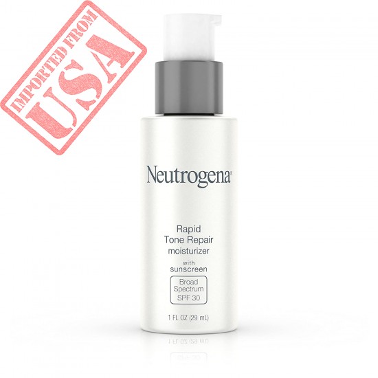 Neutrogena Rapid Tone Repair Face Moisturizer with Retinol SA, Vitamin C, Hyaluronic Acid and SPF 30 Sunscreen, Tone-Evening & Brightening Retinol Facial Moisturizer Cream