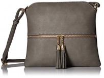 Buy Lightweight Medium Crossbody Bag with Tassel Grey Online in Pakistan