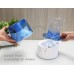 Crane 2 in 1 Personal Steam Inhaler & Warm Mist Humidifier, 0.5 Gallon, Filter Free, Whisper Quite, Germ Free Mist, for Home Bedroom and Office, FSA Elidable, Blue & White