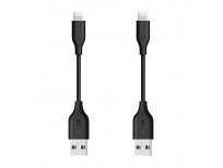 [2-Pack] Anker PowerLine 4 Inches Lightning Cable, Apple MFi Certified Lightning to USB Charging Cable for iPhone X / 8 / 8 Plus / 7 / 7 Plus / 6 / 6s Plus, iPad mini / Air / Pro iPod touch (Black)