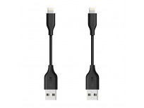 [2-Pack] Anker PowerLine 4 Inches Lightning Cable, Apple MFi Certified Lightning to USB Charging Cable for iPhone X / 8 / 8 Plus / 7 / 7 Plus / 6 / 6s Plus, iPad mini / Air / Pro iPod touch (Black)
