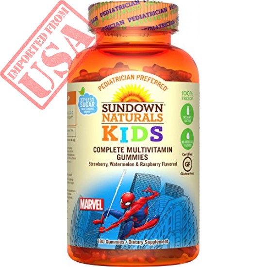 Original Sundown Naturals® Kids Marvel Spiderman® Complete Multivitamin Made In USA