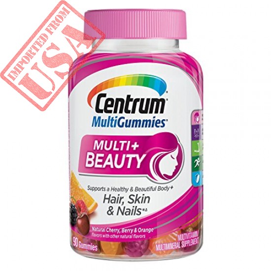 imported centrum multi gummies + beauty multimineral supplement gummy from usa sale online in pakistan