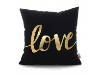 Monkeysell Original New Love Bronzing Flannelette Throw Pillow Cover Online in Pakistan