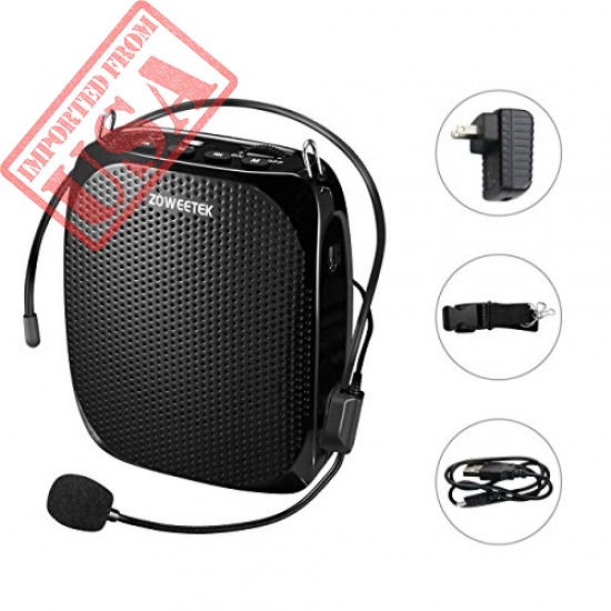 Zoweetek Portable Mini Voice Amplifier With Headset and Waistband, sale in Pakistan
