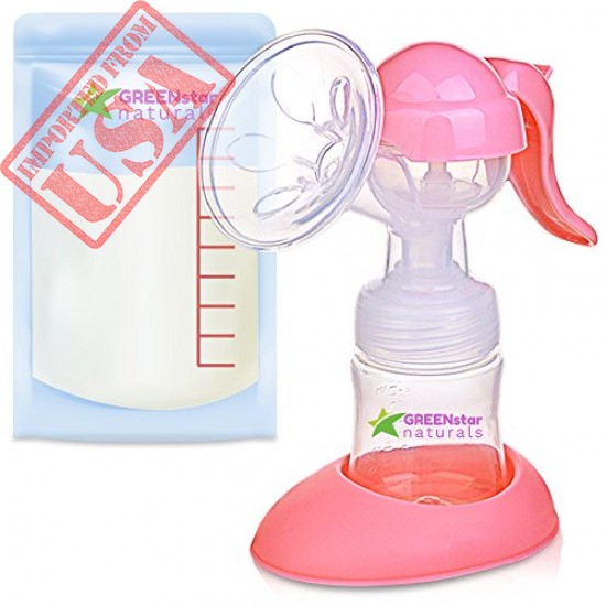 Buy Greenstar Advanced Breast Pump Set with Bottle and Bags Online in Pakistan