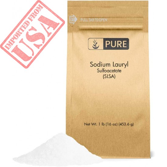 Pure Sodium Lauryl Sulfoacetate (SLSA) (1 lb.), Eco-Friendly Packaging, Ideal Bath Bomb Additive, Gentle on Skin, Surfactant & Latherer