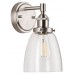 Fiorentino LED Industrial Wall Sconce – Brushed Nickel w/ Clear Glass sale in Pakistan