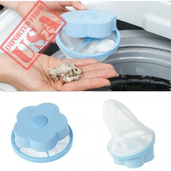 Kemilove Floating Washing Machine Filter Washer Lint Trap (Blue)