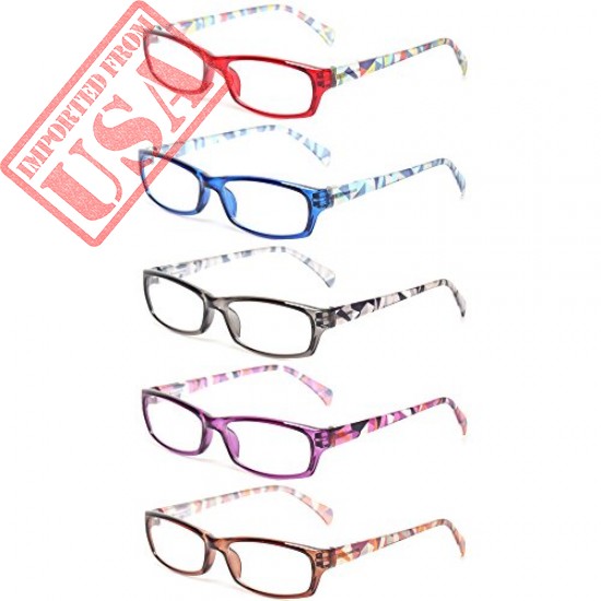 Readers Spring Hinge with Pattern Print Eyeglasses for Women imported from USA