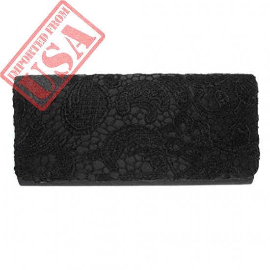 Buy Fashion Road Evening Clutch Womens Elegant Floral Lace Clutch Online in Pakistan