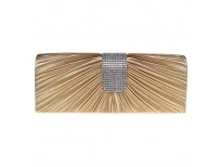 Buy Fashion Road Evening Clutch Womens Pleated Rhinestone Clutch Online in Pakistan