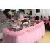 Shop Suppromo Pink Table Skirt Table Cloth for Rectangle or Round Table Imported from USA