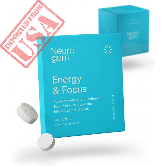 Neuro Gum Nootropic Energy Gum | Caffeine + L-theanine + B Vitamins Sale in Pakistan
