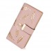 Buy Women's Long Leaf Bifold Wallet Leather Card Holder Online in Pakistan