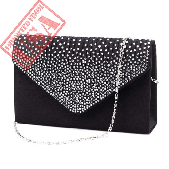 Buy Nodykka Women Evening Envelope Rhinestone Frosted Handbag Online in Pakistan