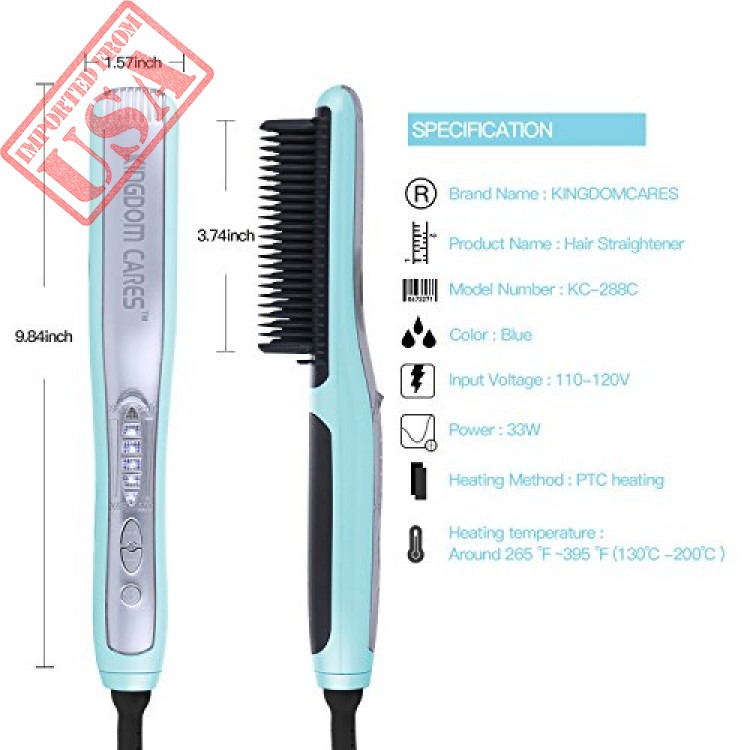 Kingdomcares hair straightener brush online