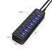 Buy Original 7 Port USB Data Hub with Power Adapter and Charging Port Imported from USA