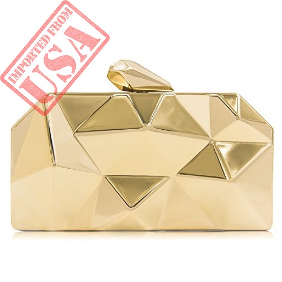 Buy Milisente Women Fashion Metal Evening Handbags Geometric Clutches Purses Bag Online in Pakistan