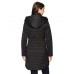 Lark & Ro Women's Shawl Collar Quilted Jacket, Black, Large