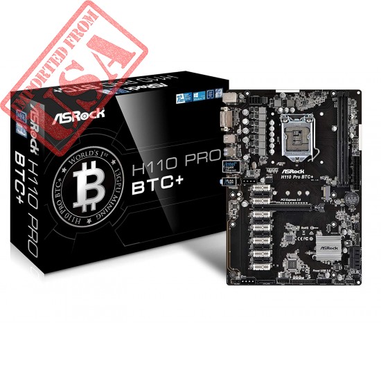 ASRock H110 Pro BTC+ 13GPU Mining Motherboard Cryptocurrency